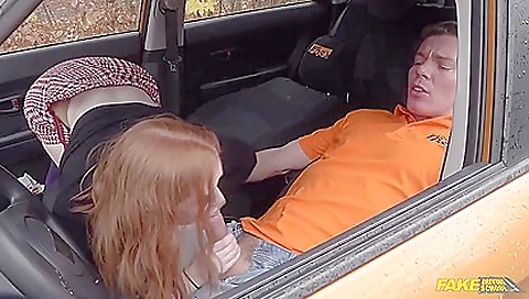 Sexy young girl with a big cock