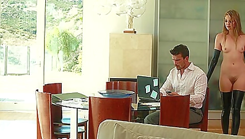 Hawt babe and her ass-d evanm husbands collining