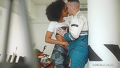 Blonde with huge tits gets a hot facia clothes